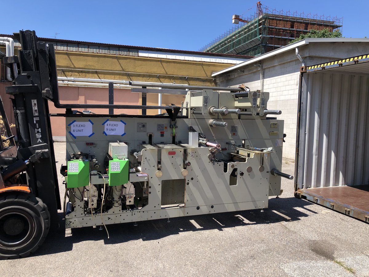 PTSTRADING's tweet photo. Gidue Xpannd 370 -> Destination: India 🇮🇳 😎😎😎
#gidue #bobst #packaging #labels #labelprinting #printingpress #graphic #usedpress #printing #flexo #etichette #etiquetas #étiquettes #etiketten #LabelexpoEurope #drupa https://t.co/F2LzdTzwo0