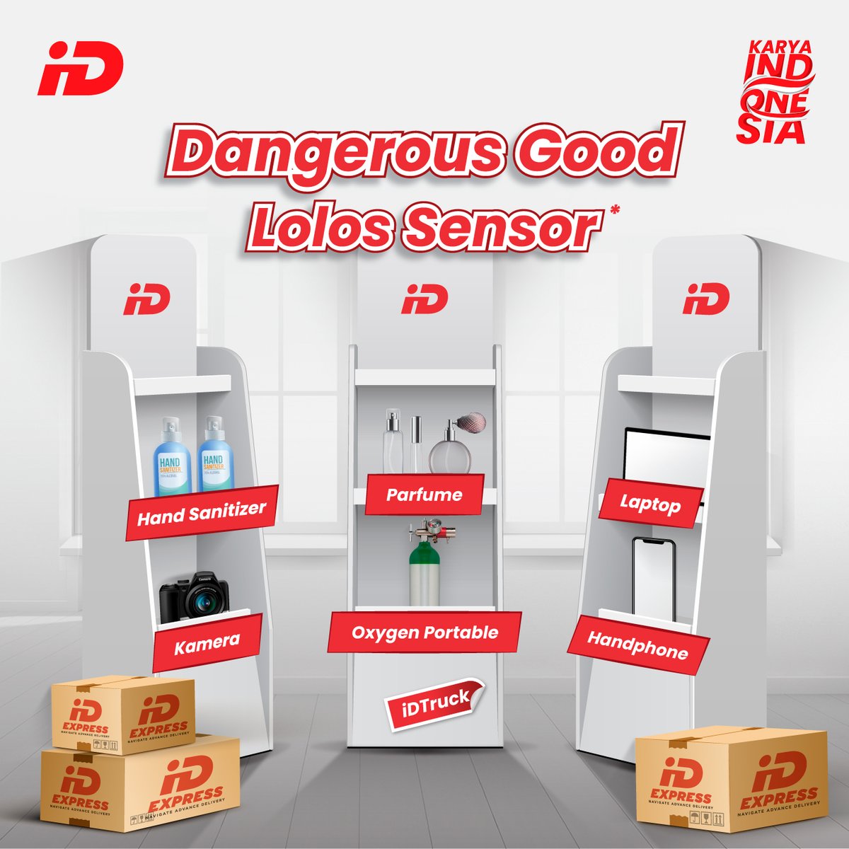 iDpeople, ternyata ada barang dengan kategori DG yang dapat dikirim dengan batasan &amp; kondisi tertentu, lho. 

Pastikan packing yang kamu lakukan sudah aman &amp; memenuhi syarat. Jangan lupa, beritahukan isi paket tersebut kepada petugas/kurir, ya. 

Ada GRATIS pickup untuk kamu.