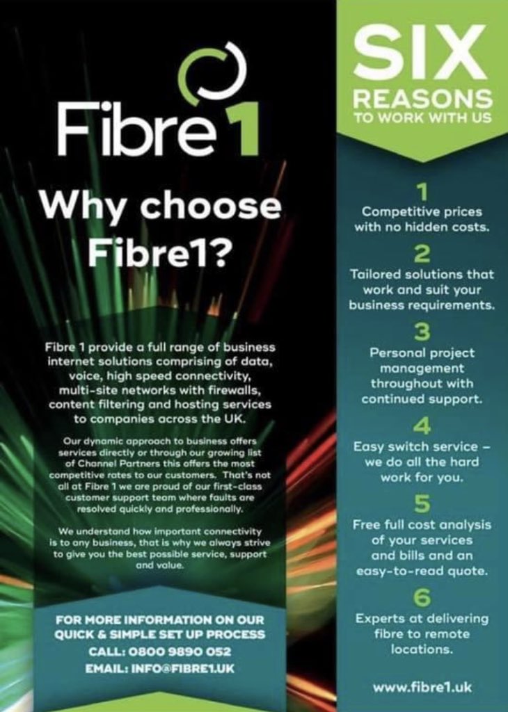 A big thank you to <a href="/Fibre1Ltd/">Fibre1 Ltd</a> for donating WiFi equipment and providing a connection to our little office🤩
Amazing to see another local business supporting our project☺️
Thanks Again💜