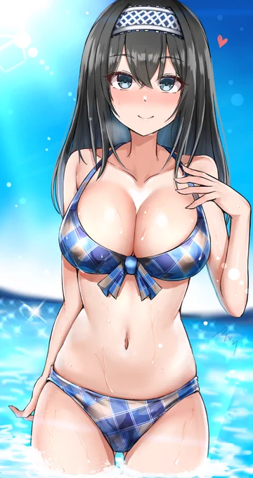 水着ふみふみ 