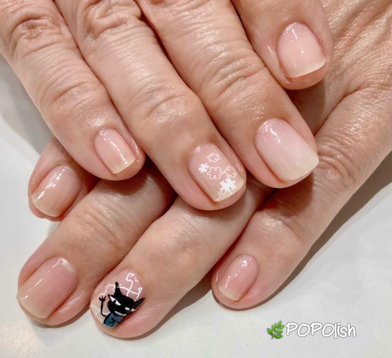 ネイルサロンpopolish マニキュア ネイルが1番楽しい私 手描き イラスト スタンプネイル ジグソーパズル T Co Rohsnb5jsb Twitter