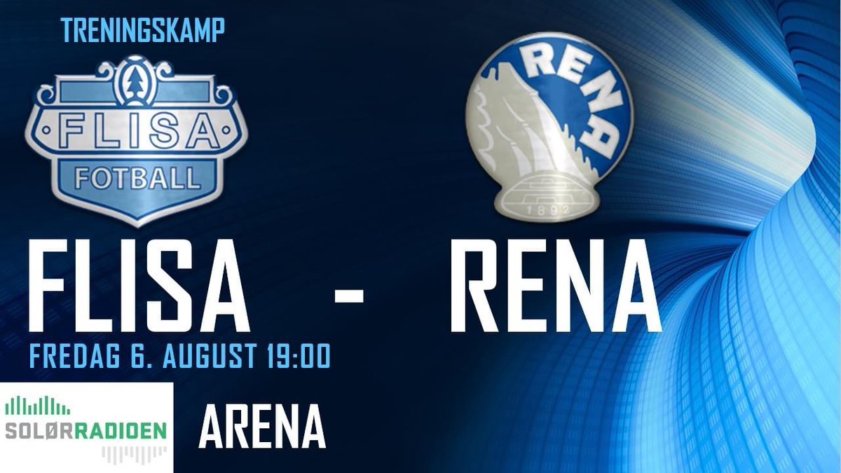 Ny kamp ikveld, Flisa - Rena 19:00, SolørRadioen Arena!