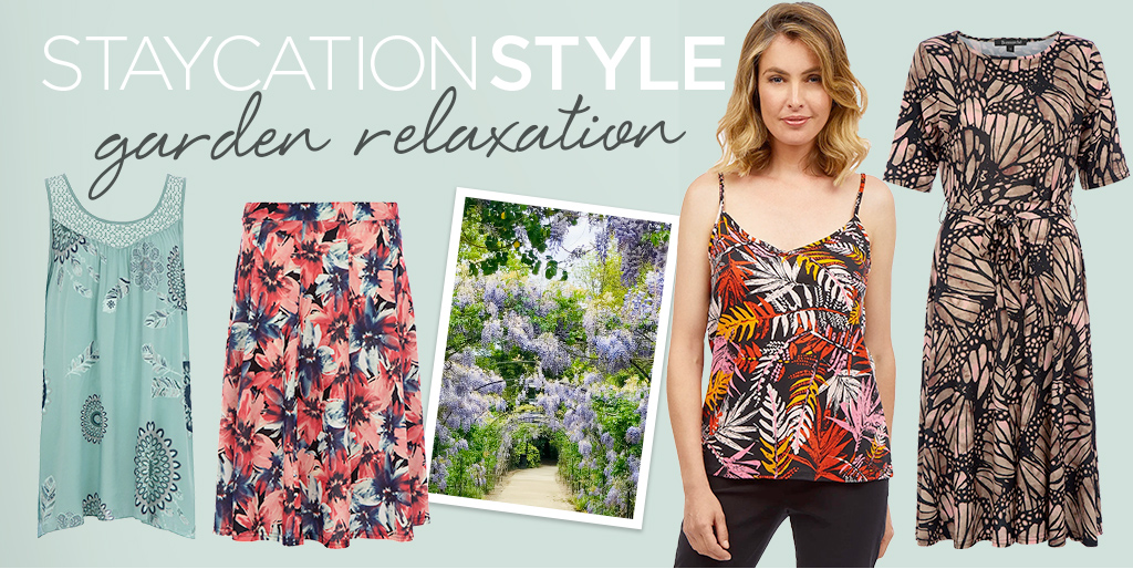 bonmarche's tweet image. This week's #staycationstyle theme is 'garden relaxation'! It's nice to relax in yours or a family garden, have a BBQ, read a book🤗. 

Shop now: bit.ly/3zsmTRT

#womensfashion #styleinspo #fashioninspo #ootd #vote #leaf #floral #floralprint #dress #natureprint #garden