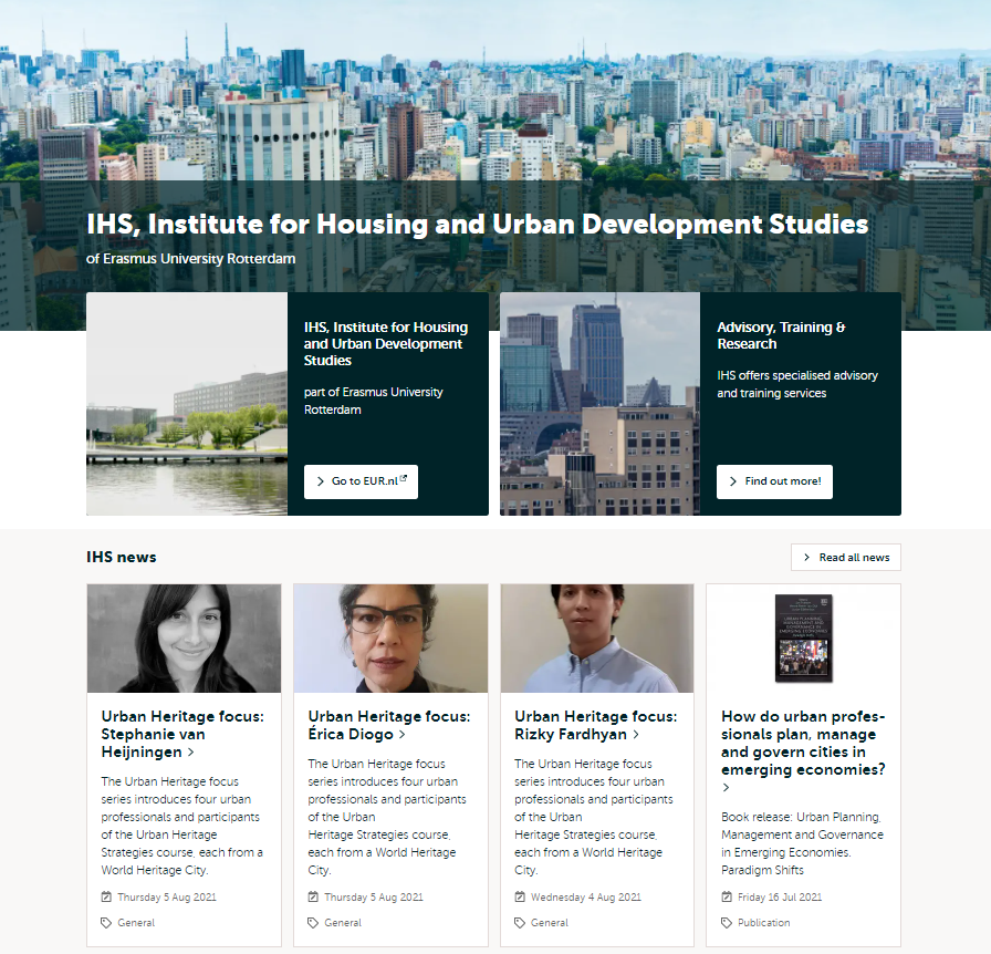 After two online trainings, a bunch of homework assignments and overcoming digital connection shenanigans, spread out over two summers, I'm proud to announce today's final presentations of Urban Heritage Strategies 2020/2021! Meet some of our participants: ihs.nl/en