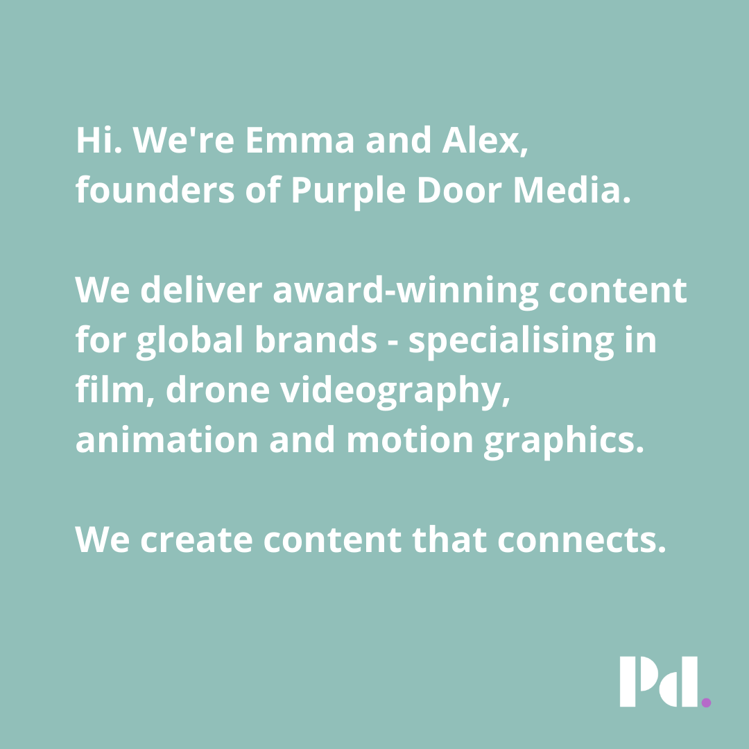 PurpleDoorMedia's tweet photo. We are Purple Door Media!! #videography #animation #drone #motionGraphics #contentcreation #globalbrands #Marketing #media https://t.co/7VobHtj6FL