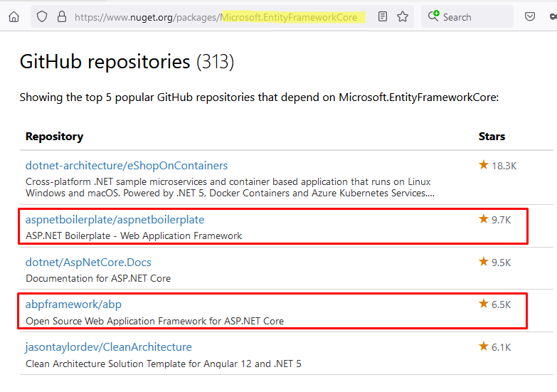 alperebicoglu's tweet image. Most popular #GitHub repositories which depend on #EntityFrameworkCore ➡️Both @abpframework  and @aspboilerplate are on the list 💪

nuget.org/packages/Micro…