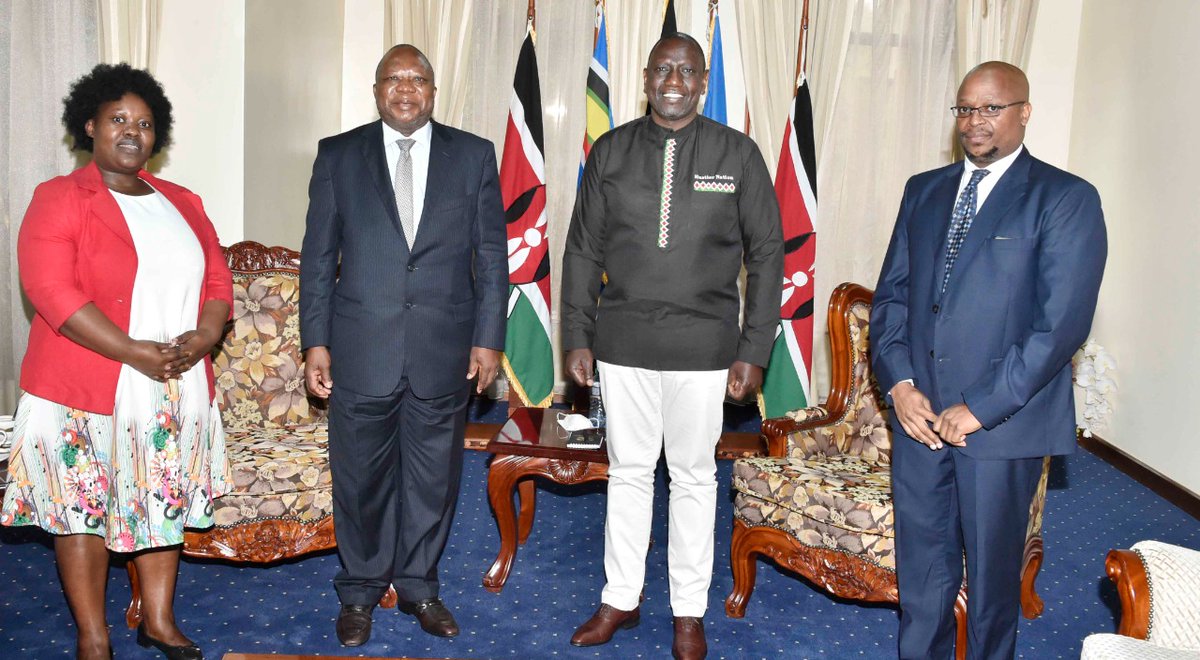 Held talks with South Africa’s High Commissioner to Kenya, Mninwa Johannes Mahlangu, Karen, Nairobi County.