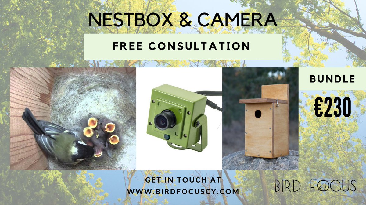 antaiachristou's tweet photo. Do you want to have your own #NestCam and spy on the birds that breed in your #BirdNestBox without disturbing them? Look no further! Our team can provide you with these, plus advice you on where to best place them! 🐦📷🏠#birdfocuscy #localbusiness #Cyprusbirds #Cyprus https://t.co/URPzhhXsDz