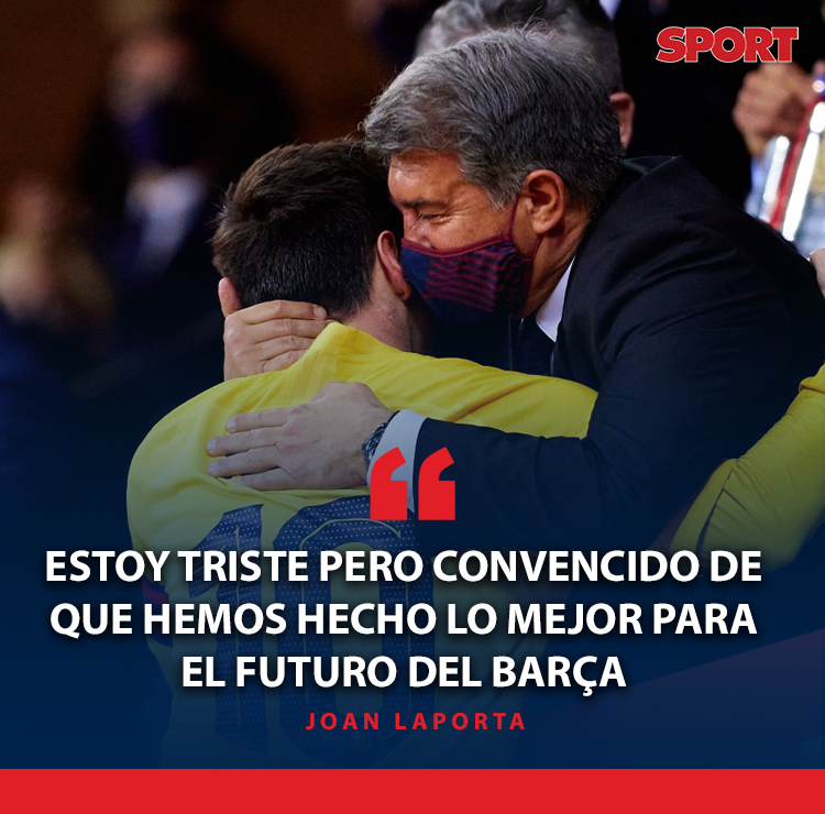 sport's tweet photo. #FCB 🔵🔴 

🤔 ¿Estás de acuerdo con Laporta? 

🔄 Sí
❤ No
💬 ... https://t.co/oVjyl8tYFi