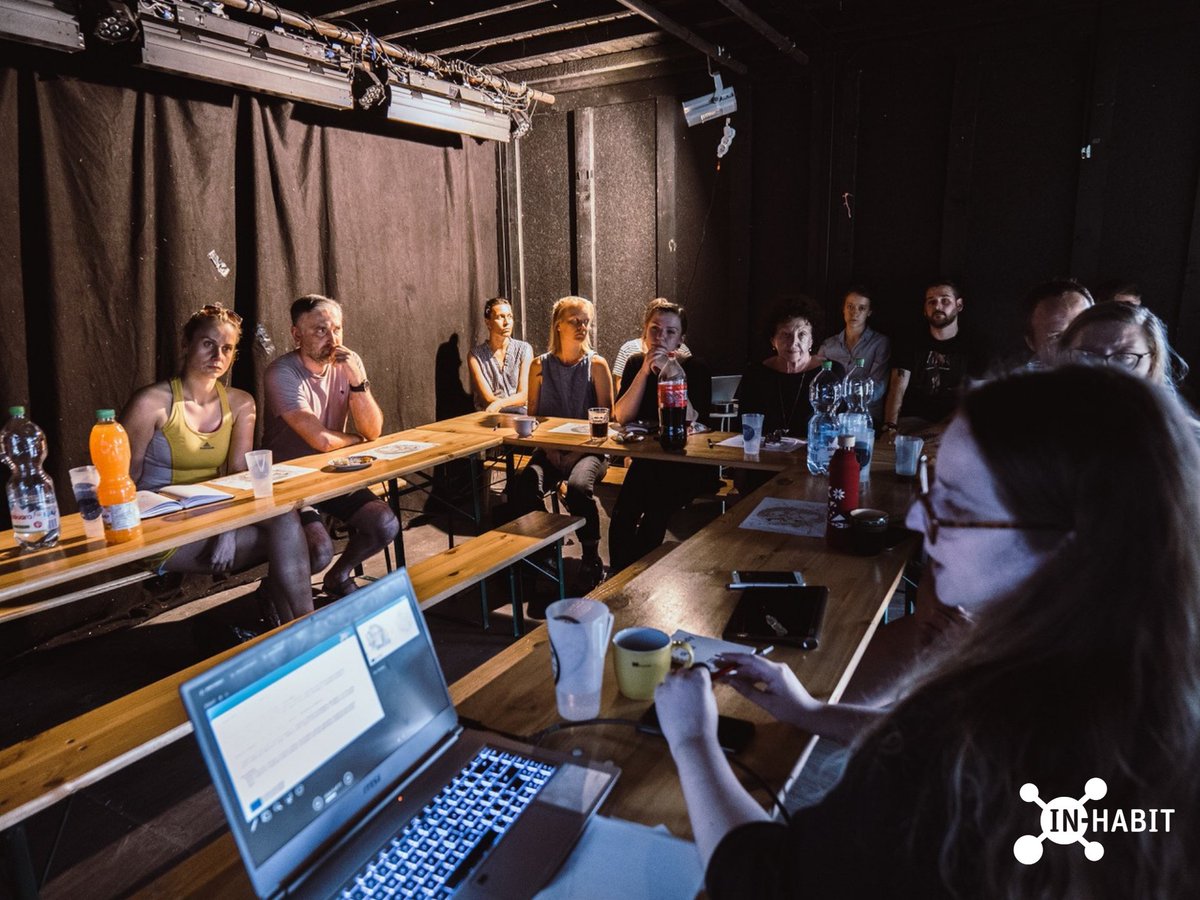 INHABIT_H2020's tweet photo. The first participants, including various stakeholder groups, willing to contribute to transformation of corridor between central city parks, industrial zone and Dražovce neighborhood in Nitra, met for the first time in @hideparknitra to kick off the co-design process for change https://t.co/JS2mVwYD7w