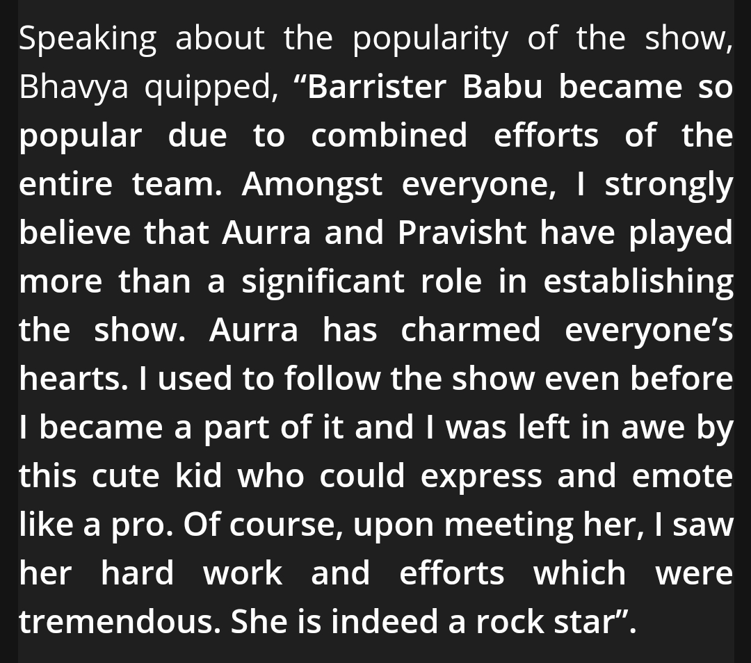 The best quality of an actor is to know to praise the one who actually lived the character ❤🙏

#AurrishtAsAnidita #AurraBhatnagarBadoni #PravishtMishra #Bhavyasachdeva