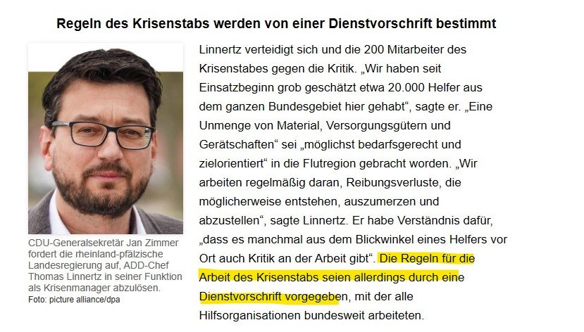 zimmj007's tweet photo. Hat der Leiter des Krisenstabs das wirklich so gesagt? Ist die Dienstvorschrift aktuell das alles entscheidende Kriterium für die Hilfe im Ahrtal? Dann wird das nichts mit "schnell und unbürokratisch". So, wie die MP das mal angekündigt hat.  #linnertz #ahr #flutkatastrophe https://t.co/Fcgg1UlE5E