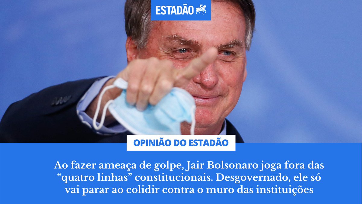 Estadão on Twitter: ""Foi precisamente por essa razão que, a partir de notícia-crime encaminhada pelo TSE, o ministro Alexandre de Moraes, do STF, incluiu Bolsonaro no inquérito 4.781, que desde 2019 investiga