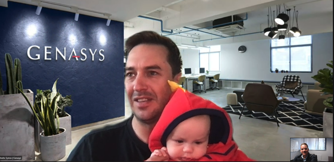 iamsymsie's tweet photo. #InsurTechSeb meeting with uncle @CraigOlivier and earning his allowance today. https://t.co/VZxy53bwiu