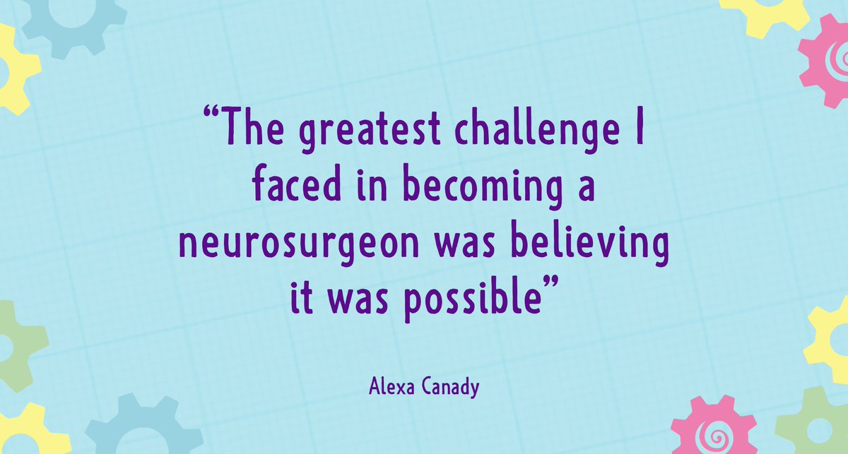 QuestFriendz's tweet photo. We love this quote from #AlexaCanady, the first African-American female neurosurgeon in the US. 

If you believe something is possible, you’re half-way there! https://t.co/MpWcgd629k