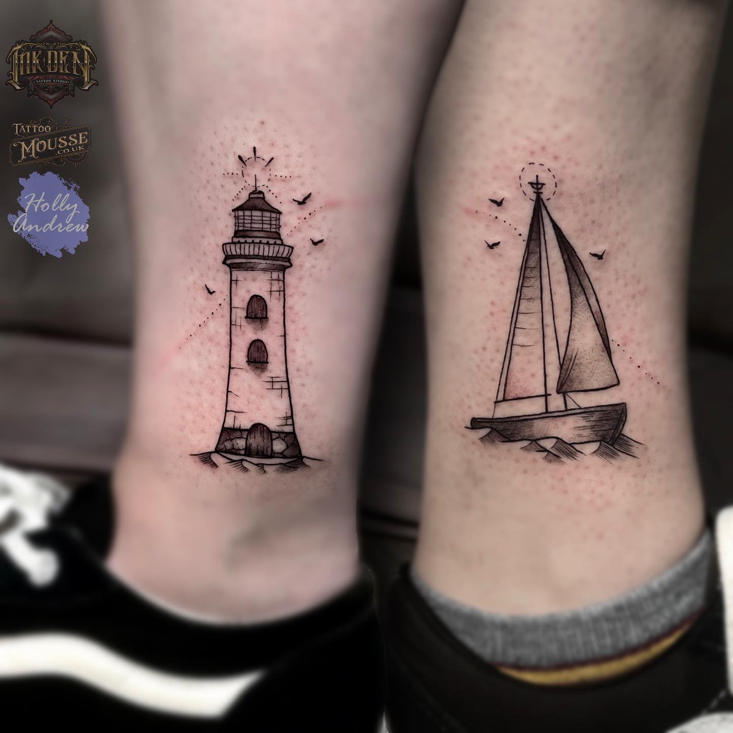 Realistic Lighthouse In Traditional Rope Frame