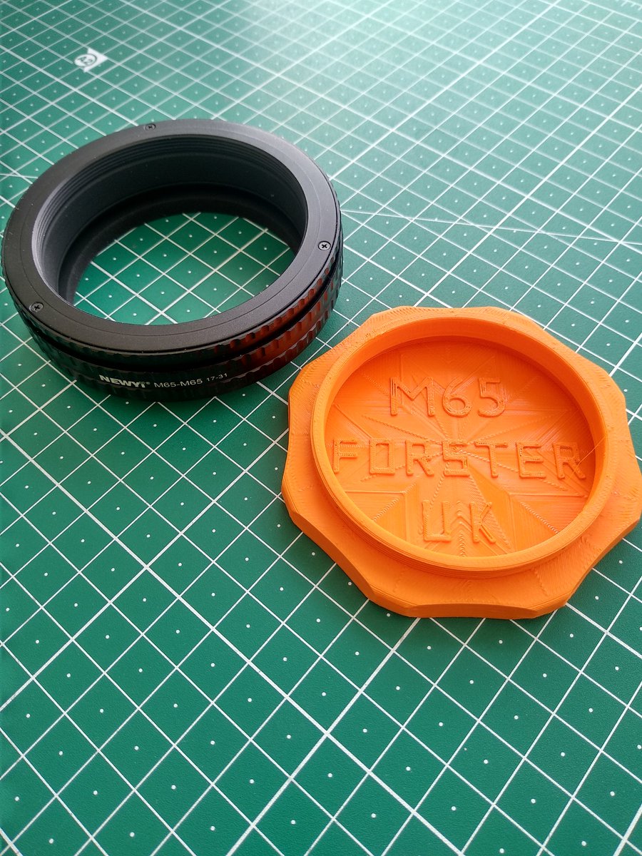 SimonFor's tweet photo. Make an M65 screw in lens cap, said @ChromaCamera
OK I said!
#M65Thread #bodycap #ForsterUK #CustomCameraParts https://t.co/AWtZOMPuUo