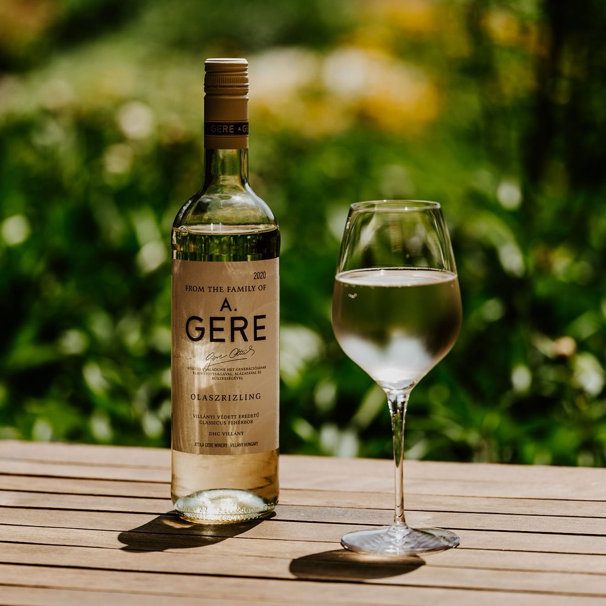 Green apple, peach, vanilla in its nose with a hint of green spices. When tasting its lively acids give appropriate vibrancy which shows nice roundness and balance. White fruits, citrus, stone fruits in its aftertaste – everything in an appropriate ratio. 
#gereattila #villány