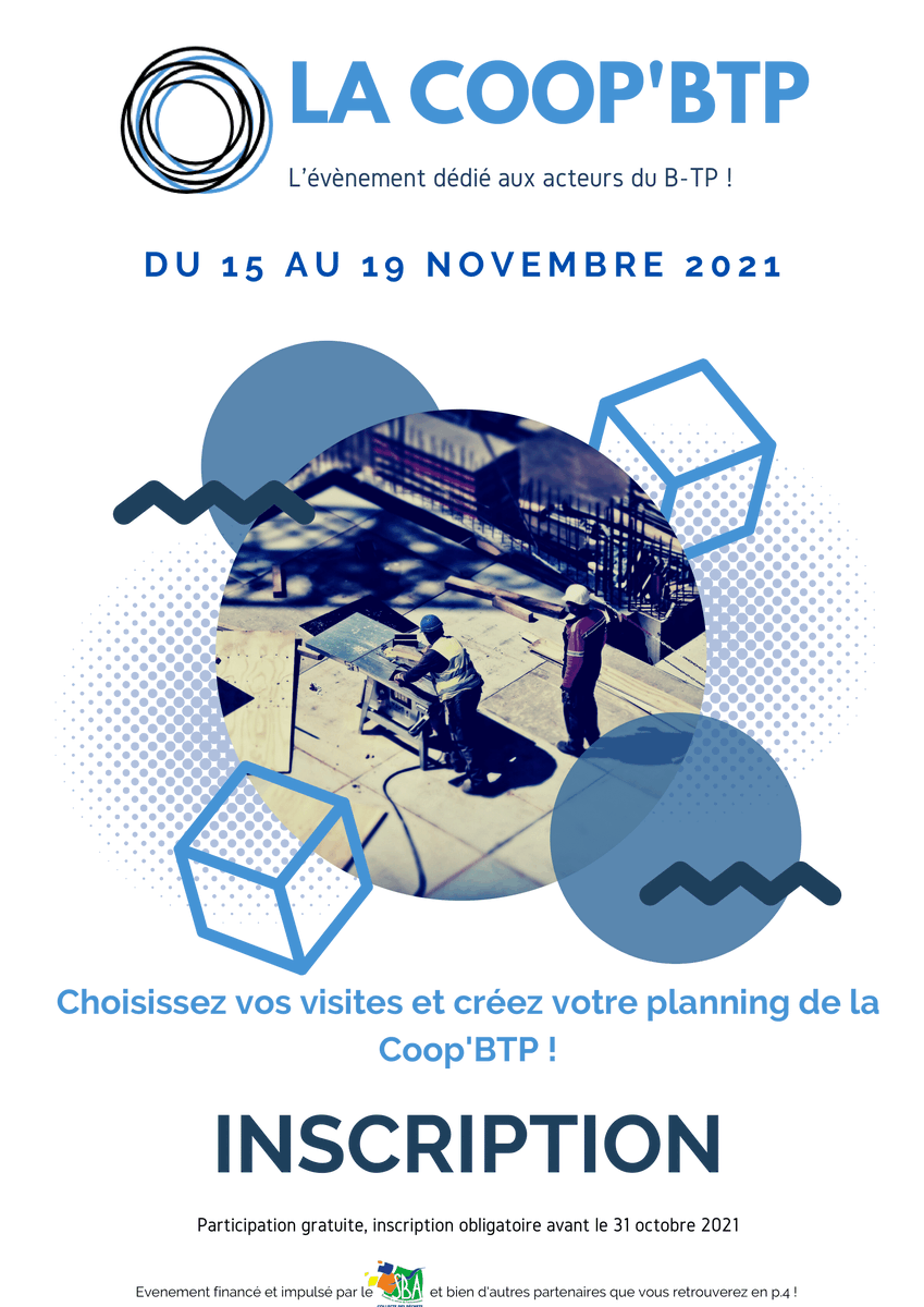 certif_BTMC's tweet photo. 📅Du 15 au 19 novembre c'est la #CoopBTP ! Une semaine avec les acteurs du #BTP et de l'#économiecirculaire.

🗨️Retrouvez-nous aux côtés de @BillomCo et #Macéo pour parler #approvisionnementdurable. 
👉Inscriptions sur https://t.co/GxZxwxinL1 https://t.co/HFyf52woQ0