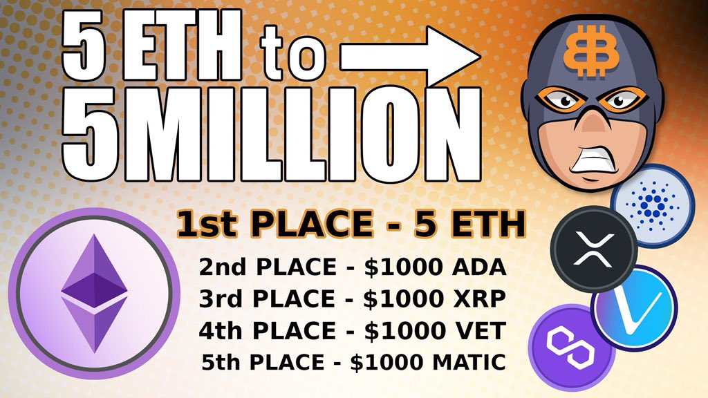 Bitbay__Crypto's tweet image. **NEW CRYPTO GIVEAWAY**
We’re giving away 5 $ETH / #ethereum when the #Bitsquad community breaks 5 million total across all platforms!
gleam.io/QoxHy/5-eth-to…