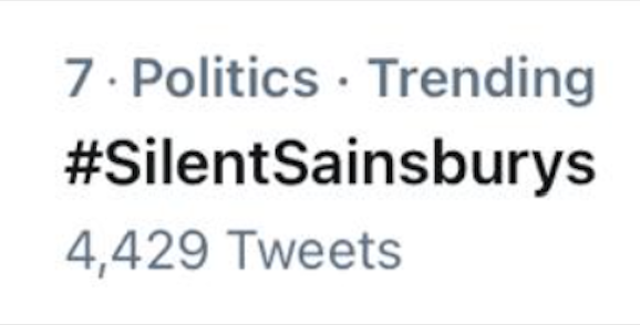 Hey @sainsburys / @sainsburysnews, got any answers to thousands of customers yet? #silentsainsburys