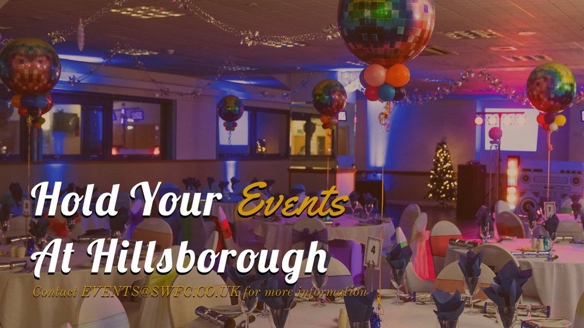 🖊️There's still time to book your 2021 event at Hillsborough Stadium!

📲Contact our dedicated team today!

#SWFC #SWFCEvents