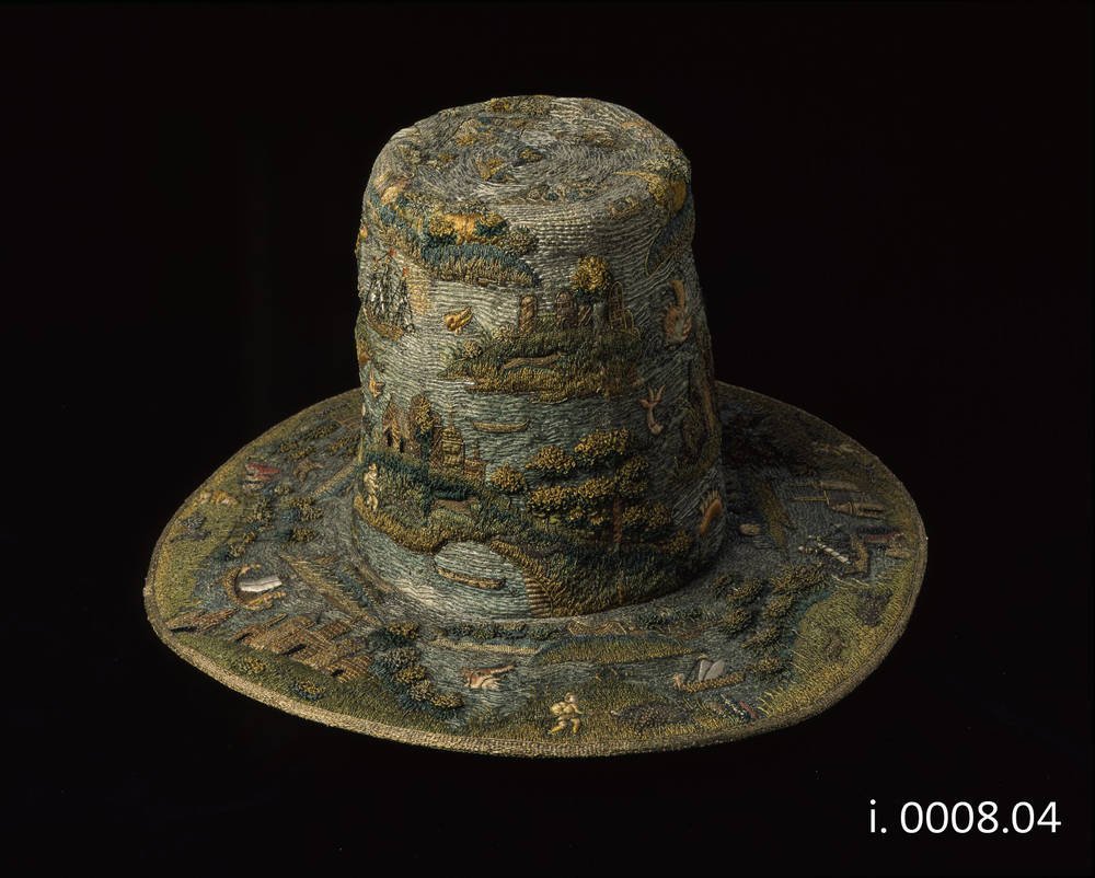 Been thinking about the landscape costume of Elector Johann Geog I of Saxony. It was a Christmas gift from Johann's mother in 1611 and is now in <a href="/skdmuseum/">Staatliche Kunstsammlungen Dresden</a>. The ensemble is embroidered with views of Dresden and the river Elbe, complete with stone bridges and sea monsters