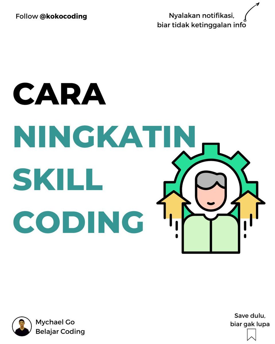 mychaelgo's tweet image. instagram.com/p/CSOpQvKLqHy/ 
🔥📈 Cara ningkatin skill coding..
Kamu udah jalanin yang mana nih ? Atau ada tips lain ?
Comment di bawah ya!
-
➡️Follow kokocoding
➡️Follow kokocoding
➡️Follow kokocoding
-
#makinpahamcoding 
#upgradediri #upskill #skillup #coding #sk