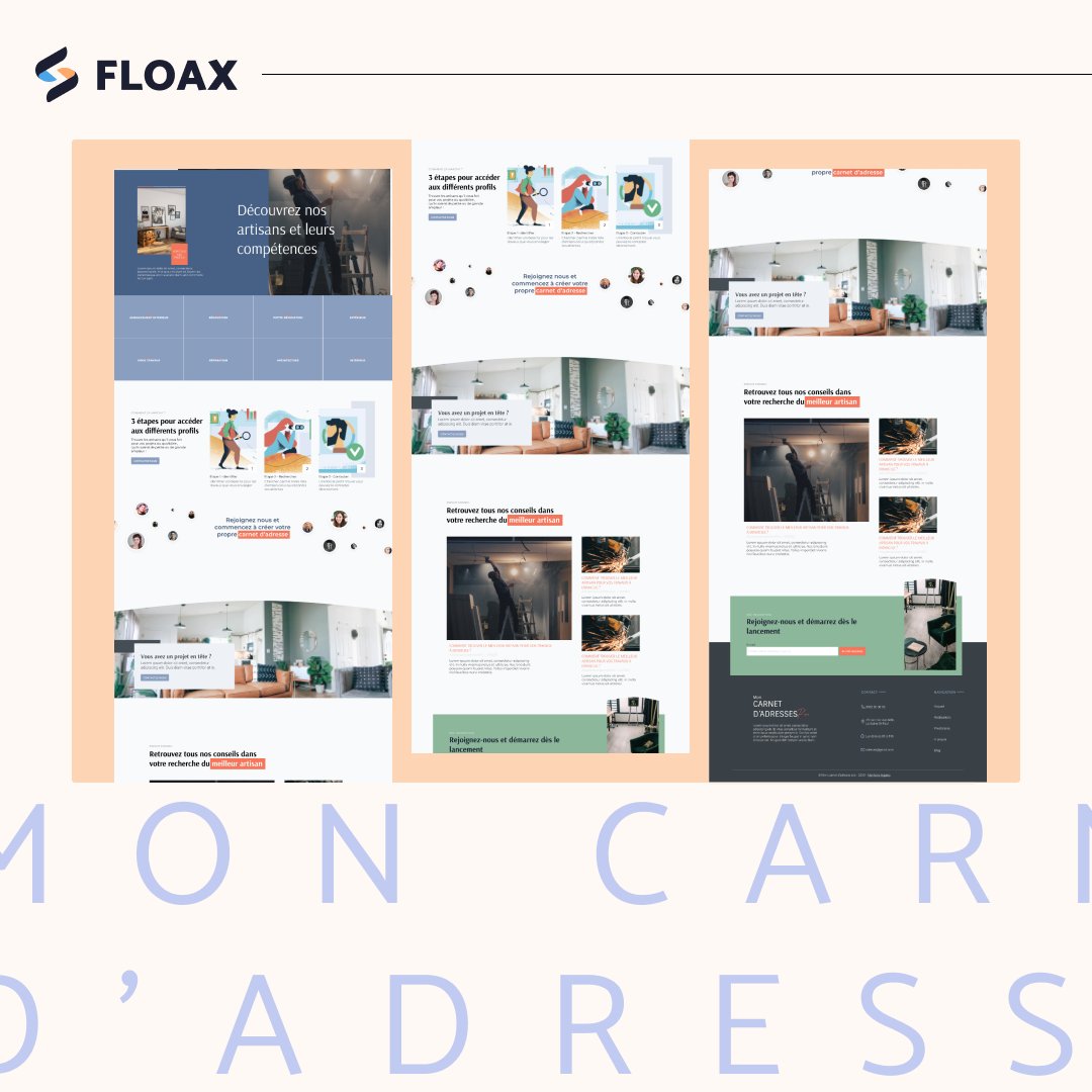 Aujourd'hui nous vous présentons Mon Carnet d'Adresse Pro, un service 100% réunionnais qui permet aux particuliers de trouver un(e) artisan(e) pour leurs travaux !
Merci à Mon Carnet d'Adresse Pro pour leur confiance !

#agence #agenceweb #webdesign #userinterface #illustration