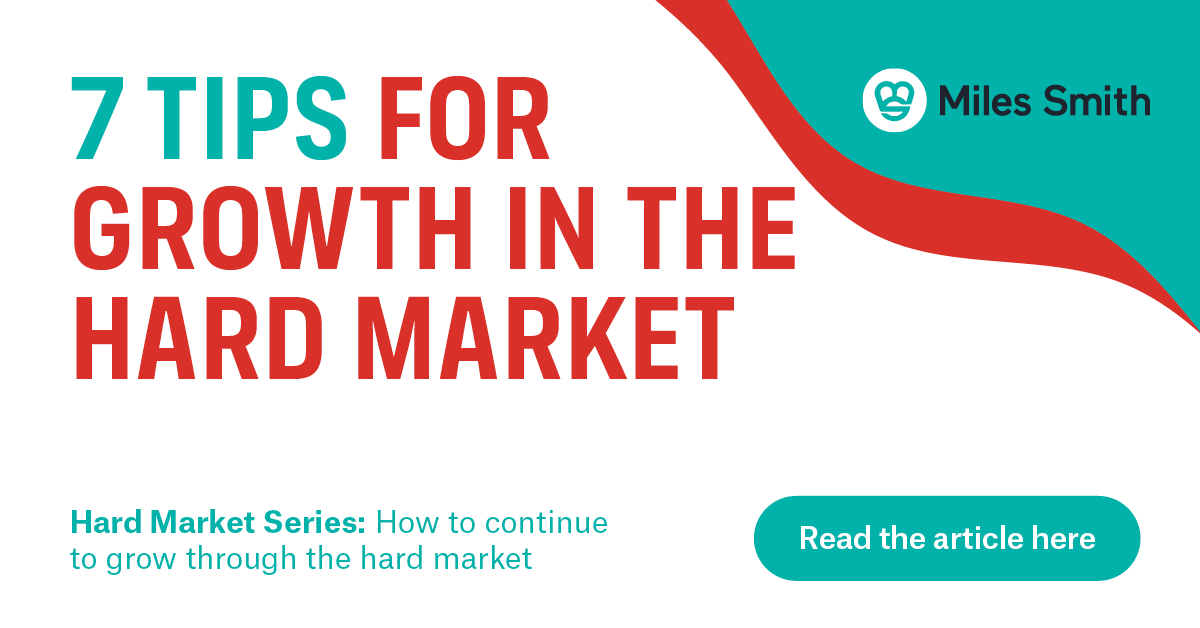 MilesSmithIns's tweet photo. Read the 3rd and final blog in our Hard Market Series from Barry Gilligan, Miles Smith’s Broker Relationship Director, where he outlines 7 tips for growth in the hard market.
Click here to read the blog:
https://t.co/oRsEFEfTTJ

#DifficultDoneWell #hardmarket #insurance #blog https://t.co/tE2CSSwppF