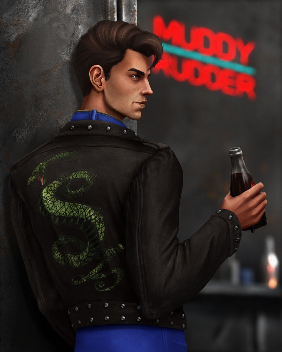 grimmsever's tweet image. It&apos;s Butch, punks. #butchdeloria #fallout #fanartfriday