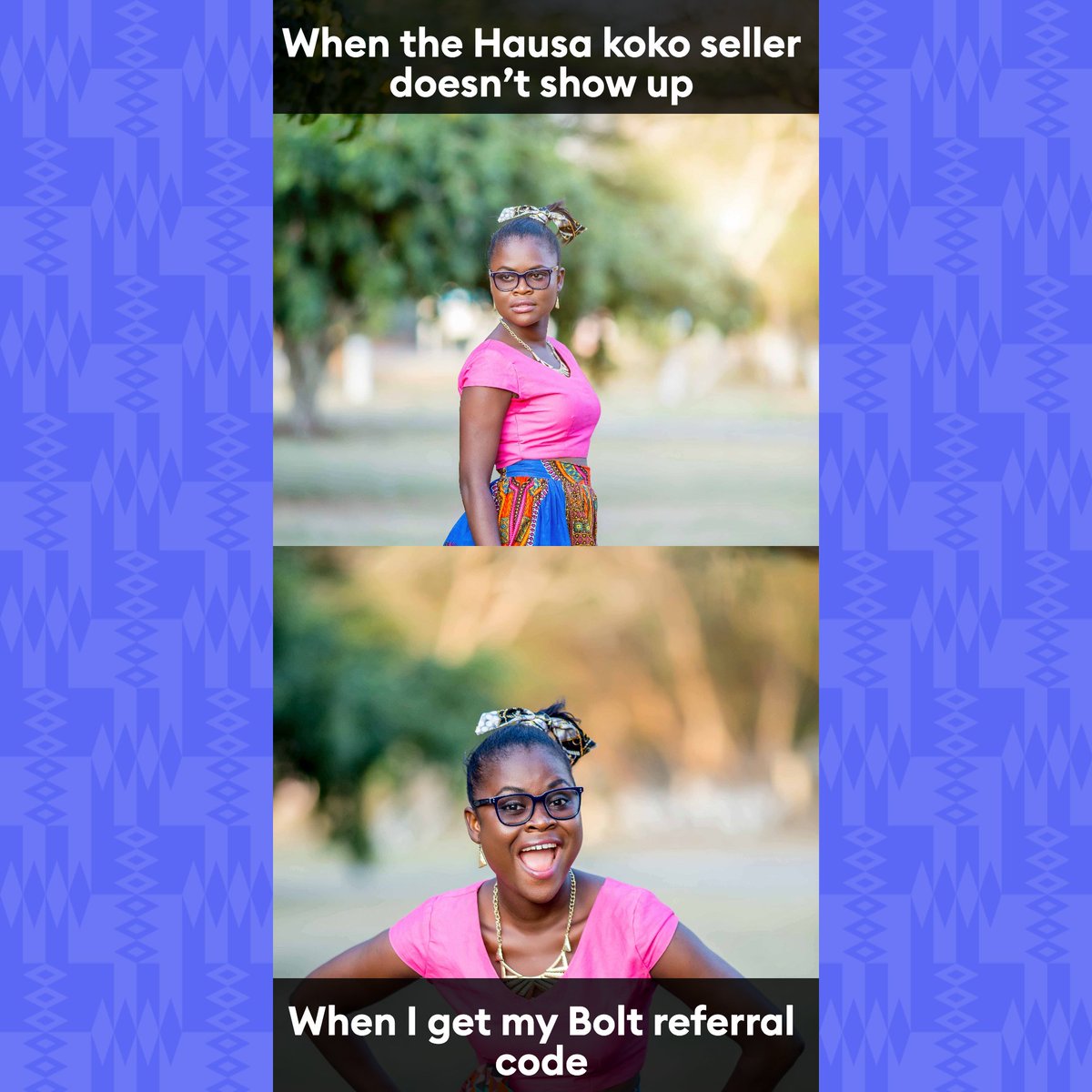 TheBENYIWAinMe's tweet photo. Please use my referral code: NANAAMAMNL
to get free rides on @Boltapp_gh (New bolt users only)
@21_teena @Kobby_Giant77 please join the #BoltForFree challenge here. https://t.co/HzL4zlB9aZ