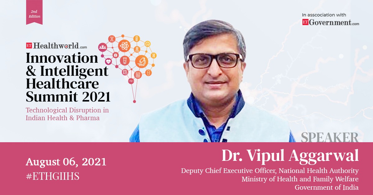 ArpitKGupta's tweet photo. .@ipsvipul_, Deputy CEO @AyushmanNHA would talk about how AB-PMJAY is making healthcare seamless, affordable and accessible for all in India at the 2nd edition of Innovation & Intelligent Healthcare Summit.
Join us https://t.co/xv0j0HgK6Z
#ETHGIIHS #HealthForAll @MoHFW_INDIA https://t.co/yg1tDr3t0y