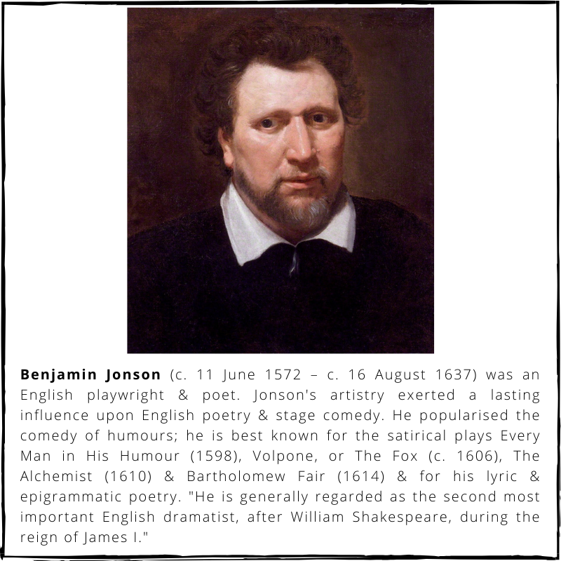 BritishHistorym's tweet photo. #otd 6 August 1637 – Ben Jonson, English poet and playwright died (b. 1572)
#Benjaminjonson #Britishhistory https://t.co/aYgigkt0v3