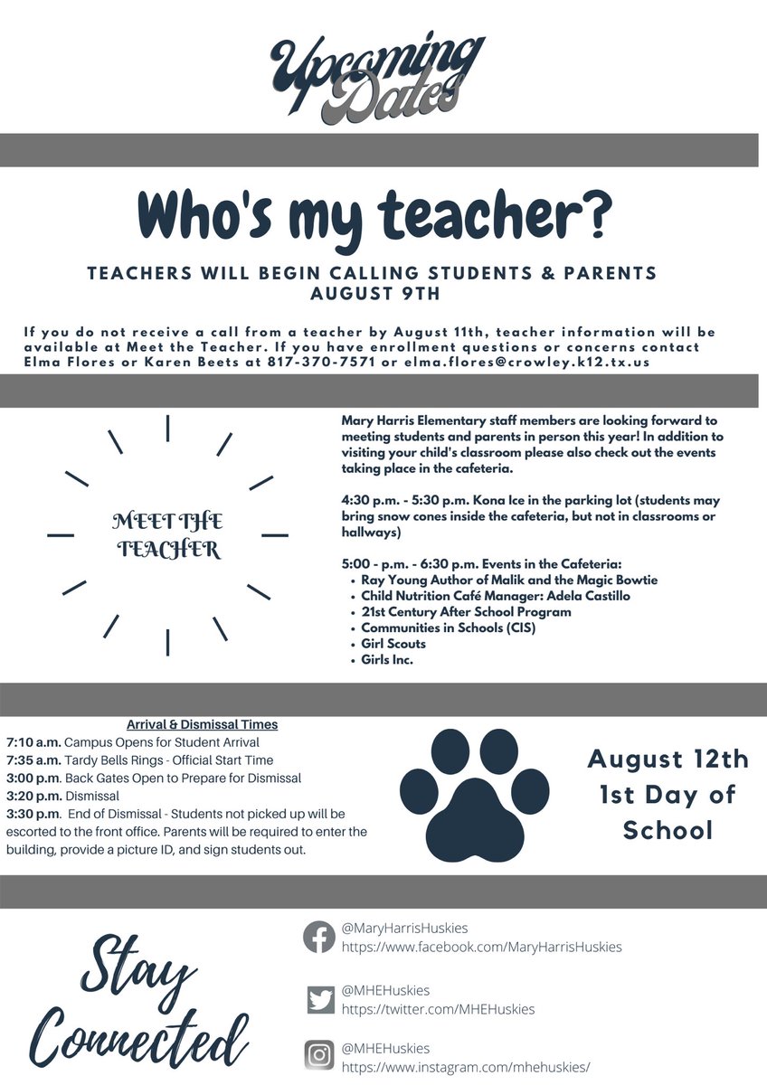 Mary Harris Elementary School (@mhehuskies) on Twitter photo 