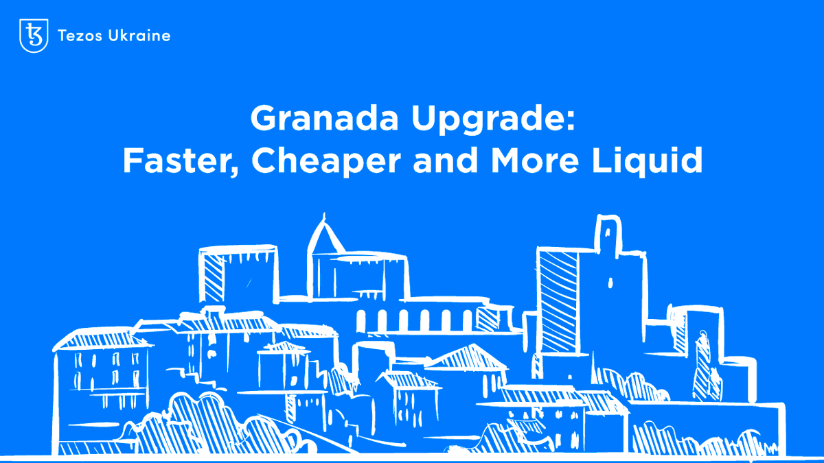 Granada upgrade is NOW ACTIVATED! Transactions get faster, smart contract calls get cheaper, and #DeFi gets more liquid. Read more about features and novelties of Granada in our recent article: bit.ly/37t55da.