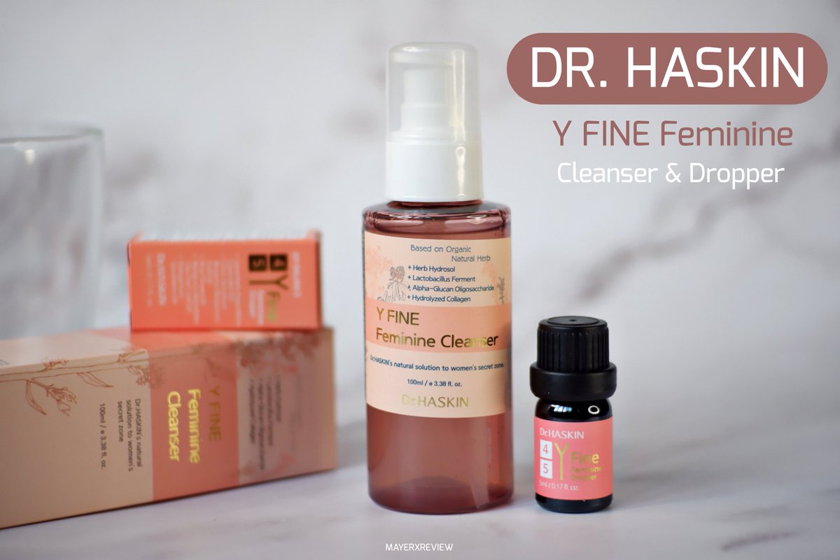 memayerr's tweet photo. ติดใช้คู่หู Y FINE Feminine ของ Dr.HASKIN มาก มีทั้ง Cleanser ใช้ล้างจุดซ้อนเร้น ลดอาการคัน ตกขาว และ Dropper ใช้หยดใส่ผ้าอนามัยหรือกางเกงใน ช่วยดับกลิ่นช่วงมีประจำเดือน ลดกลิ่นอับ เหมาะกับทุกเพศทุกวัย ไม่มีสารอันตราย นำเข้าจากเกาหลีมีเลขที่จดแจ้งทั้งเกาหลีและไทยเลย #ใช้ดีบอกต่อ https://t.co/3htLzOTFgr