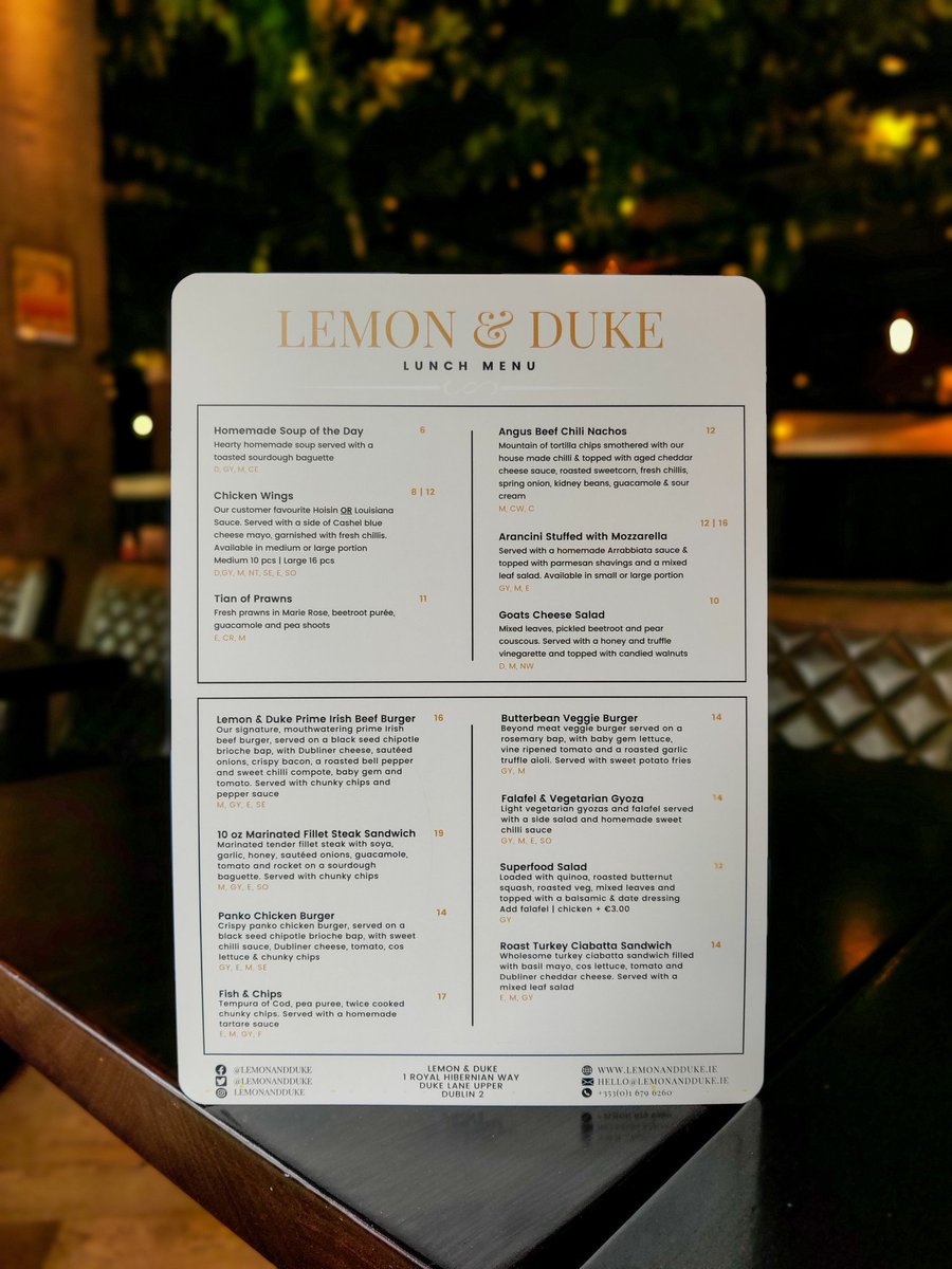 LemonAndDuke's tweet image. New lunch menu launching today 🎉 
...and we have brought back some of our customer favourites 🤤 #newmenu #menulaunch