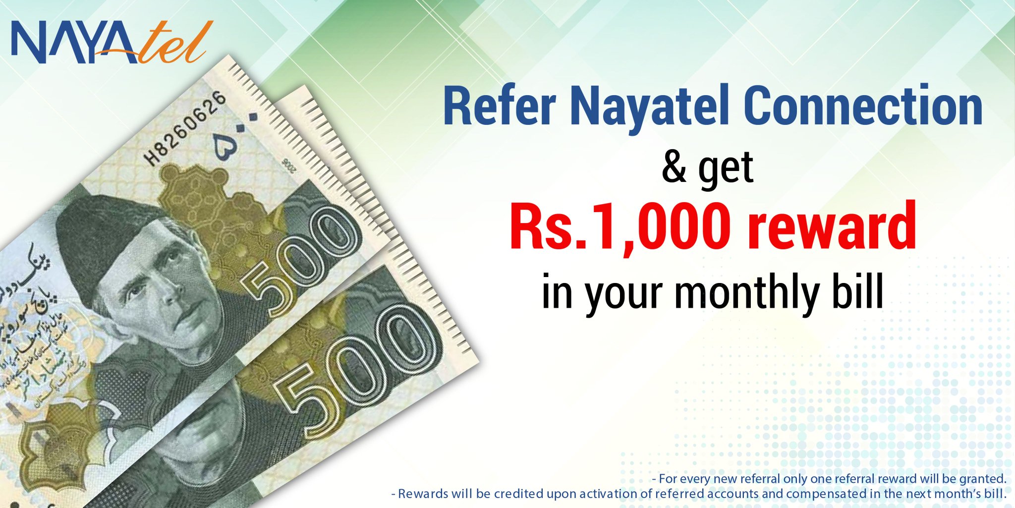Nayatel On Twitter Refer Nayatel And Get Rs 1 000 Credit In Your Nayatel on twitter refer nayatel and get rs 1 000 credit in your