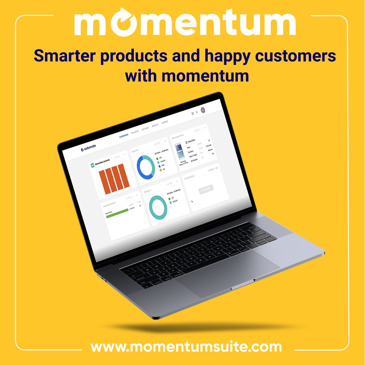 MOBVEN's tweet photo. Momentum Suite is the key to customer satisfaction for digital products. You can detect bugs and crashes, automate tests and get personalized test results. 
To request demo: https://t.co/EZkCj98Xab
#QA #ios #android https://t.co/CjQEXjeEt2