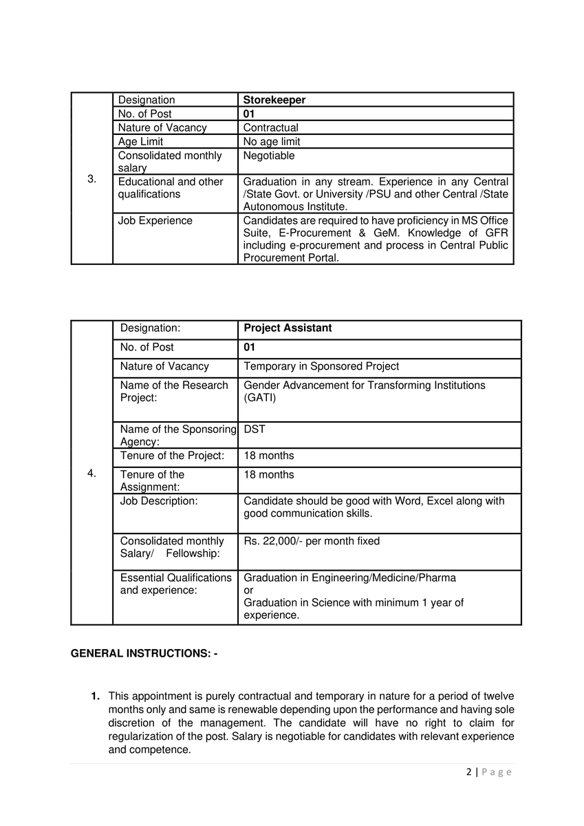 NIPERHyd's tweet photo. Jobs at @NIPERHyd
Applications are invited for various positions on purely #contractual basis or in #sponsoredprojects
Forward your CV/ Resume with relevant supporting documents (In zip format) to registrar.niperhyd@gov.in
Last date: 20/08/2021 (up to 6.00 pm). https://t.co/Vz7RlTGVgm