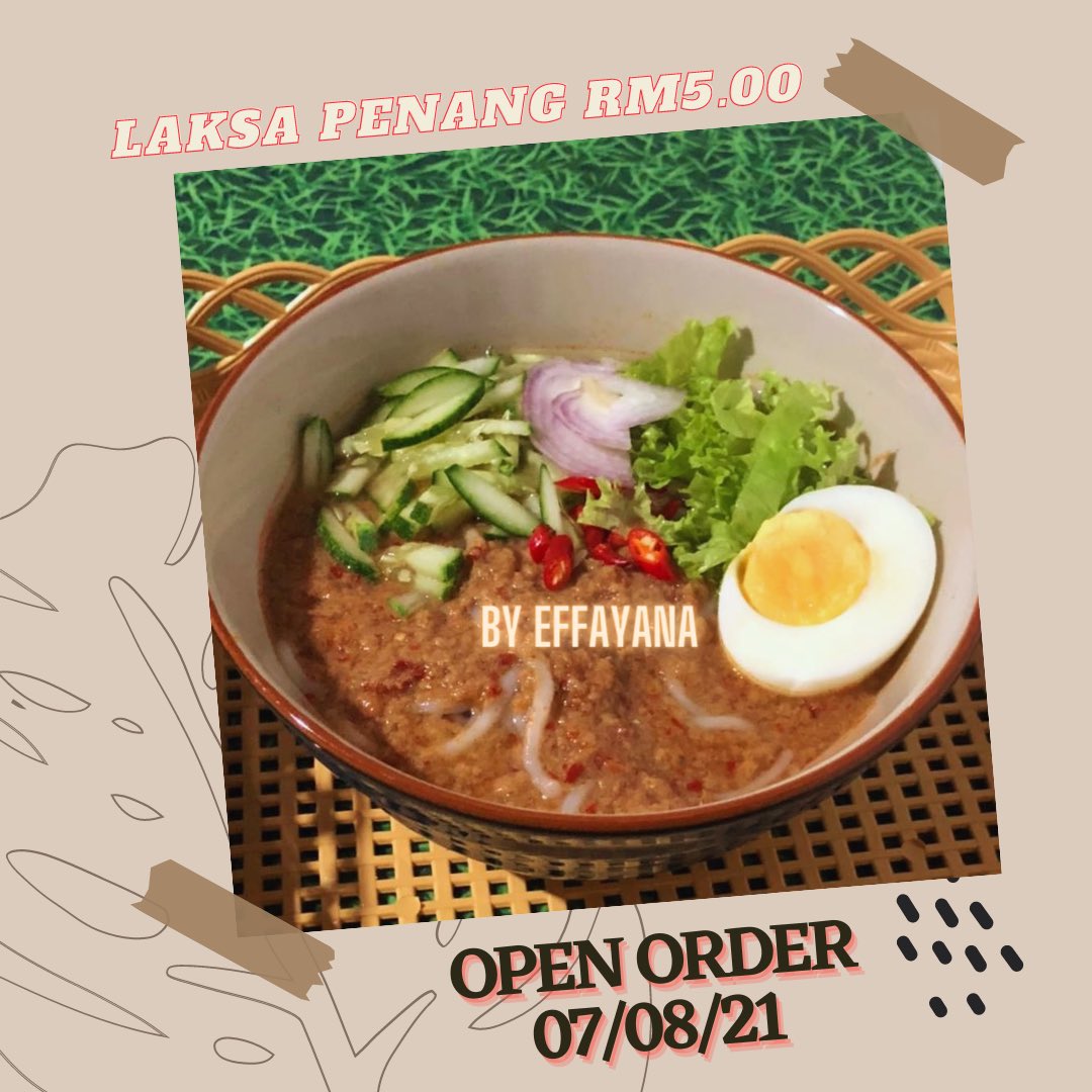 ynmsnn's tweet photo. Open order laksa menyengat😍
• Sabtu (07/08/21)
• Rm5.00 sebekas
Siapa nak boleh pm yer WhatsApp
https://t.co/IQ8QoK57KK
#made with ❤︎
#tqsupport🌹
#staysafe
#kitajagakita
#fooddeliverysungaibuloh https://t.co/txaKLfaRGR