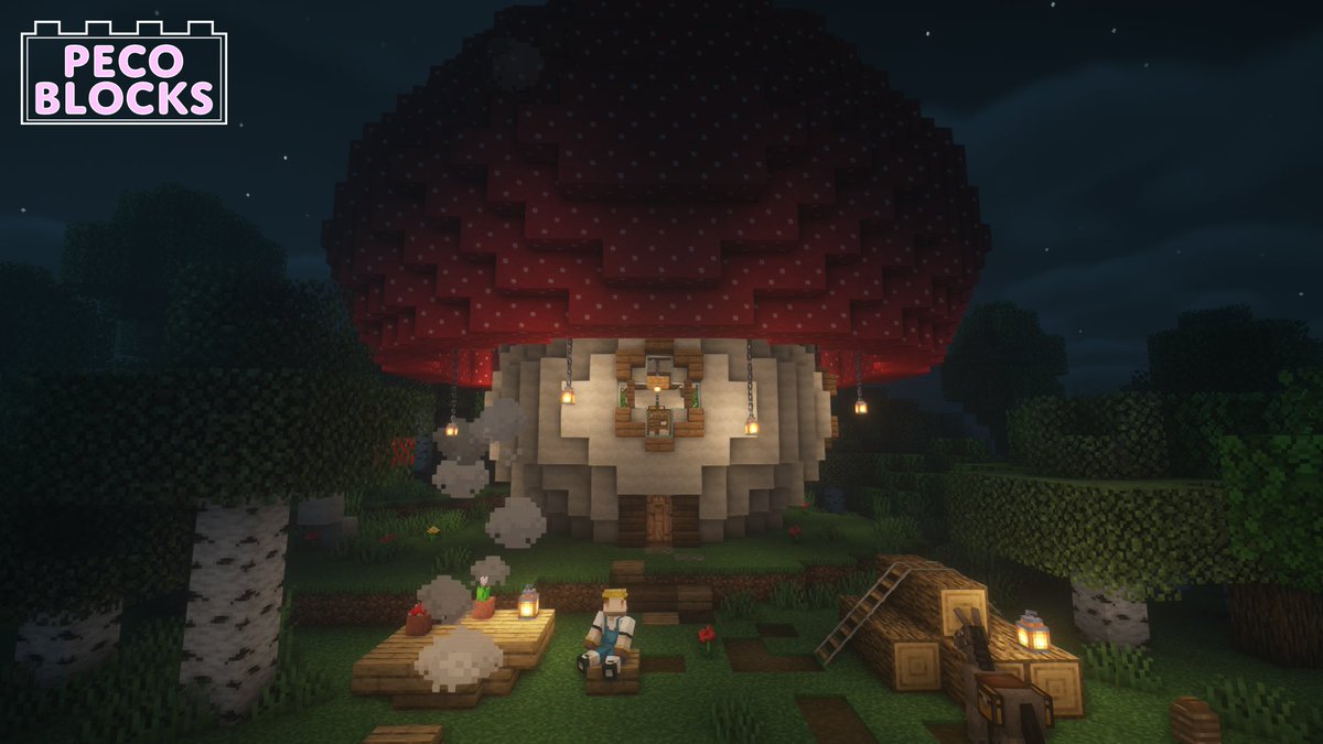 pecoblocks's tweet photo. I grow a big mushroom and make them house! Add a fantasy house to your world!
https://t.co/7HaoUkvm8U

#Minecraft #Minecraftbuilds #Minecrafttutorial https://t.co/94A7M8vfru