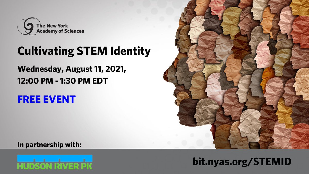 On August 11, join this free virtual event by <a href="/NYASciences/">NYAS</a> to learn how to cultivate your STEM identity. 
bit.nyas.org/373Qbde
#STEMeducation