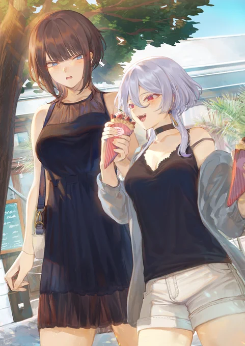 「あ〜ん」
「あっ、ちょ--」
#イケメン美人三姉妹_高身長 