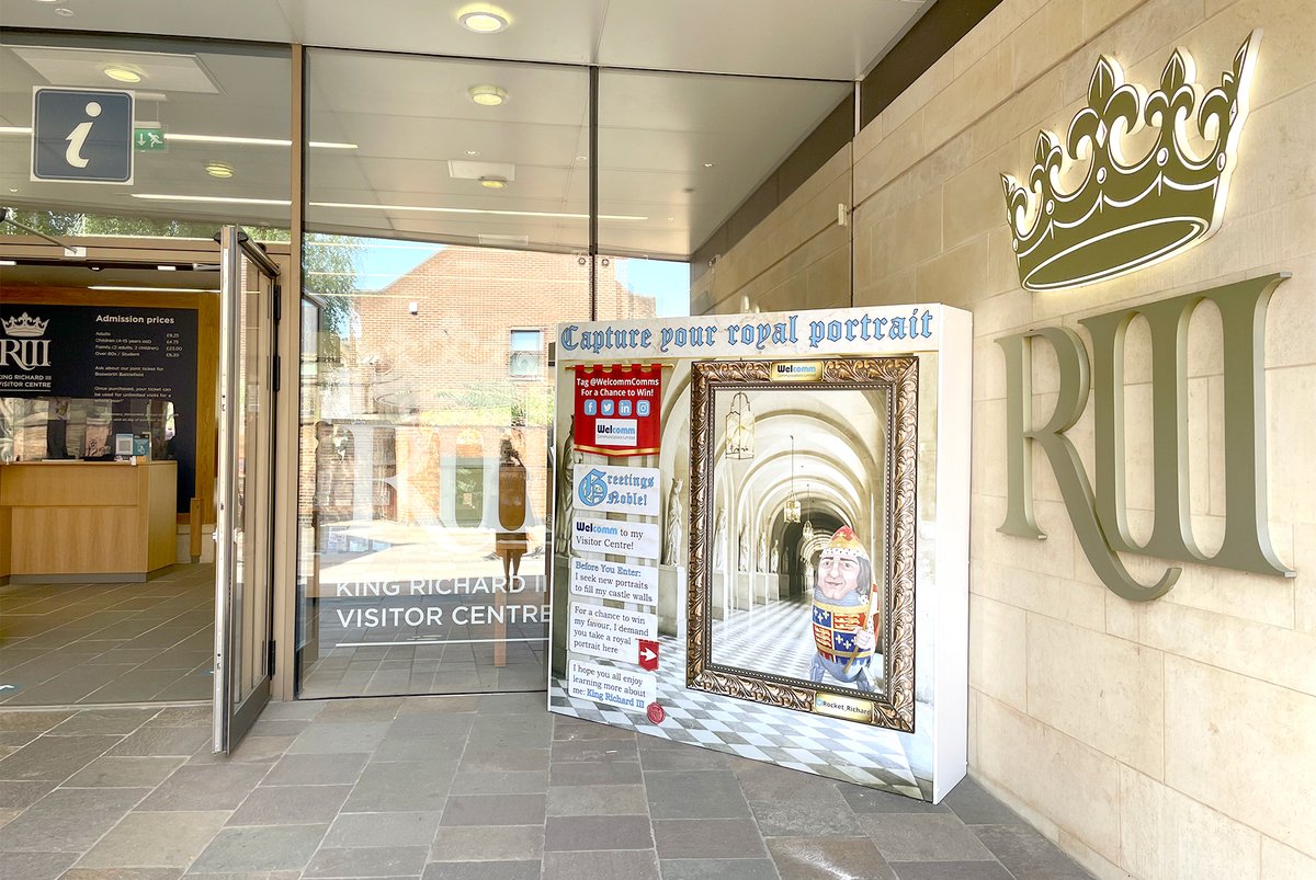 Win my favour this #Weekend!
 
My noble friends <a href="/WelcommComms/">Welcomm Comms Ltd</a> offer a grand reward for all <a href="/KRIIICentre/">KRIII Visitor Centre</a> visitors. Capture your royal portrait with thy king, for a chance to win.

Take heed all entrants! Terms &amp; Conditions lie here: welcomm.co.uk/rocket-richard
 
#Rocketroundleicester