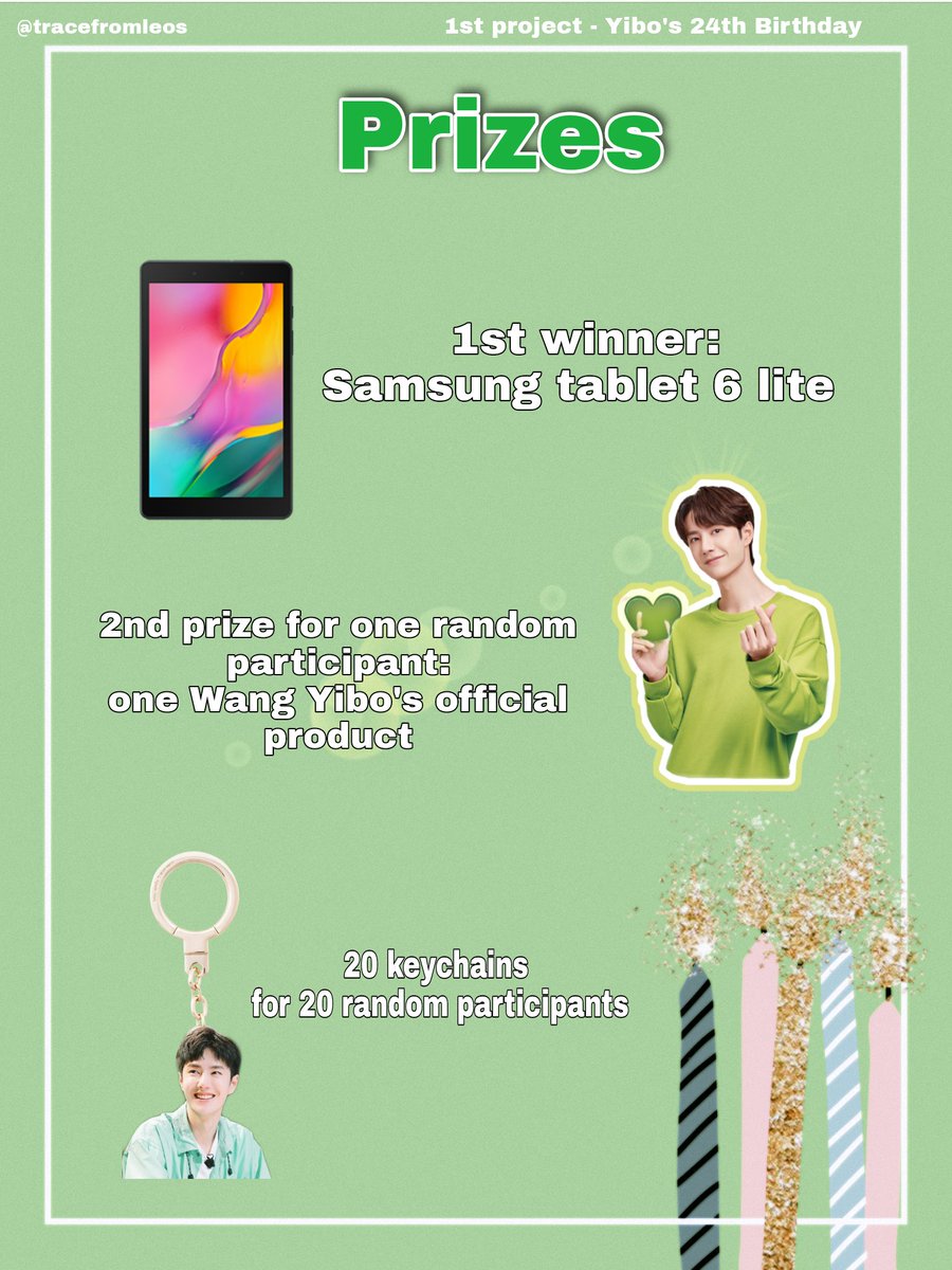 tracefromleos's tweet photo. [Archive] 💚Trace from Leos - 1st project
Wang Yibo 's 24th birthday Art contest 🎂 - archive thread. 
 #WangYibo #王一博 #tracefl1st https://t.co/4QTMiYr6sf
