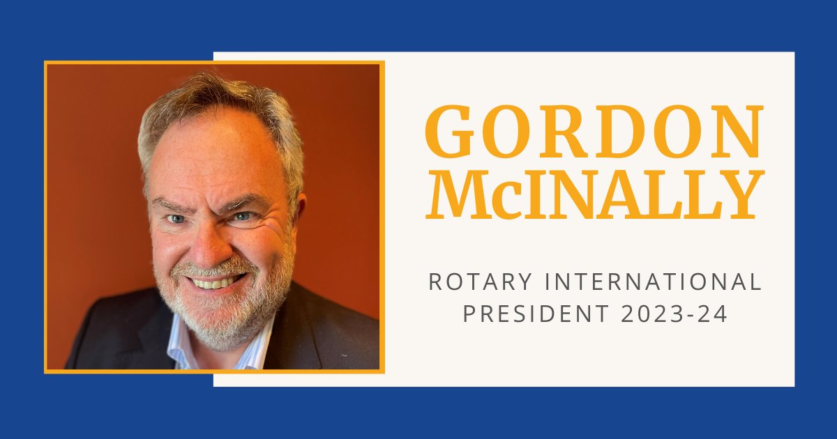 RotaryGBI's tweet photo. We are proud and excited that Gordon McInally has been selected as @Rotary International President for 2023-24.

A member of South Queensferry Rotary in Lothian, Scotland, Gordon will begin the role in July 2023.

➡️ More from Gordon and his Rotary vision: https://t.co/cBE2Q3X77v https://t.co/CpGV8ddGMZ