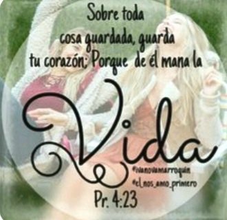 Lo que sale de tu corazón, eso eres..