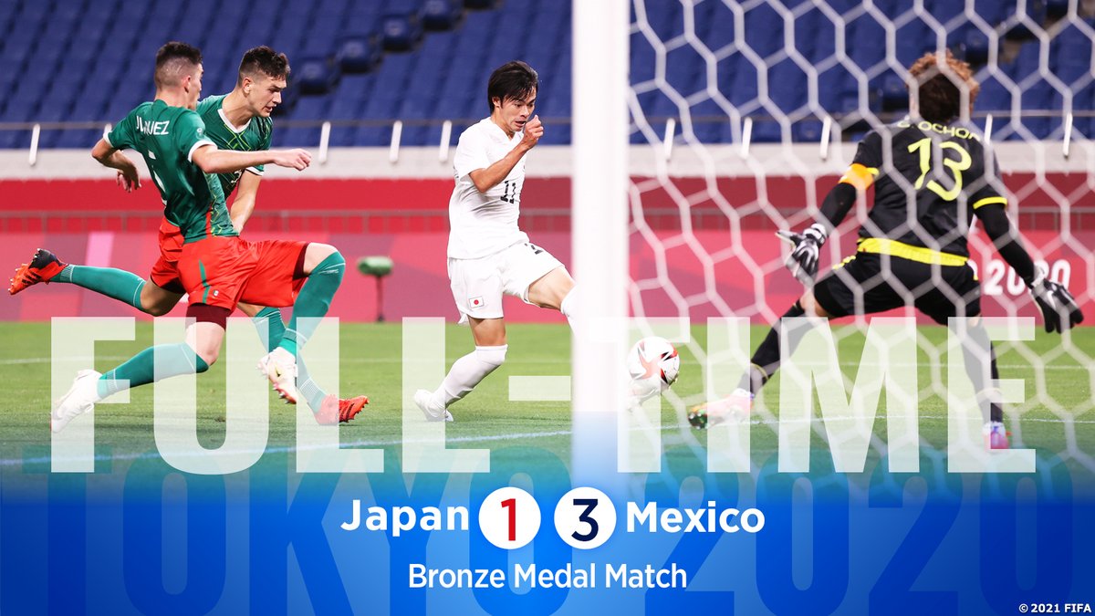 サッカー日本代表 試合終了 Tokyo 3位決定戦 U24日本代表 1 3 U 24メキシコ 代表 18 00ko 00より変更 Nhk Eテレにて放送中 T Co Dc8wcebmxg Jfa Daihyo サッカー T Co 27qlrxvwdj